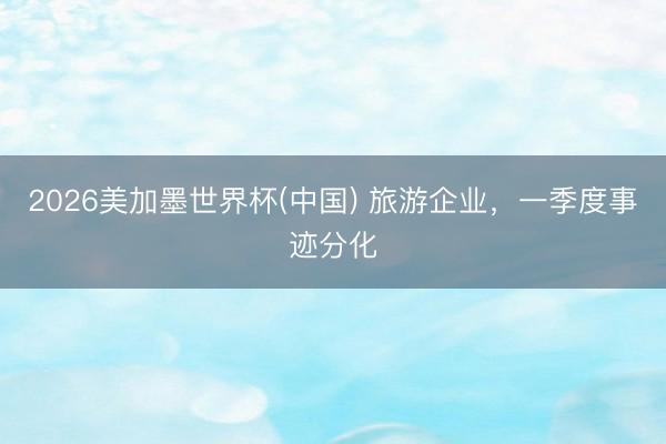 2026美加墨世界杯(中国) 旅游企业，一季度事迹分化