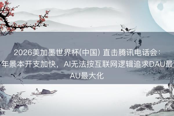 2026美加墨世界杯(中国) 直击腾讯电话会：下半年景本开支加快，AI无法按互联网逻辑追求DAU最大化